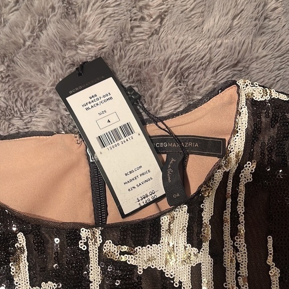 BCBG Maxazria 🔥Sale🔥NWT black dress with sequins - Picture 9 of 9